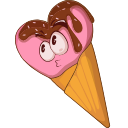 Heart Ice Cream hand cursor