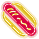 Hot dog and hamburger arrow cursor