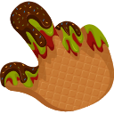 Ice Cream Texture hand cursor