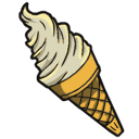 Ice cream and popcorn arrow cursor