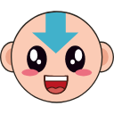 Kawaii Aang arrow cursor