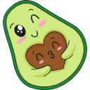 Kawaii Avocado hand cursor