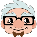 Kawaii Carl Fredricksen arrow cursor