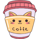 Kawaii Coffee and Croissant arrow cursor