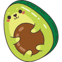 Kawaii Cute Avocado arrow cursor