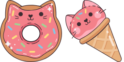Kawaii Donut and Ice Cream