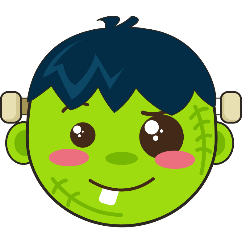 Kawaii Frankenstein arrow cursor