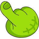 Kawaii Frankenstein hand cursor