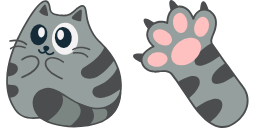 Kawaii Grey Cat