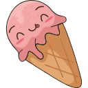 Kawaii Ice Cream hand cursor