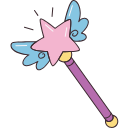 Kawaii Pink Unicorn hand cursor