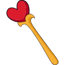 Kawaii Queen of Hearts hand cursor