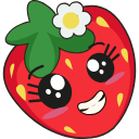 Kawaii Strawberry hand cursor