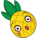 Kawaii Watermelon and Pineapple hand cursor