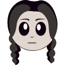 Kawaii Wednesday Addams arrow cursor