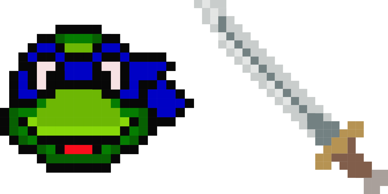Leonardo Ninja Turtles Pixel