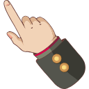 Makoto Naegi hand cursor