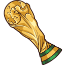 Messi and World Cup hand cursor