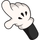 Mickey Mouse hand cursor