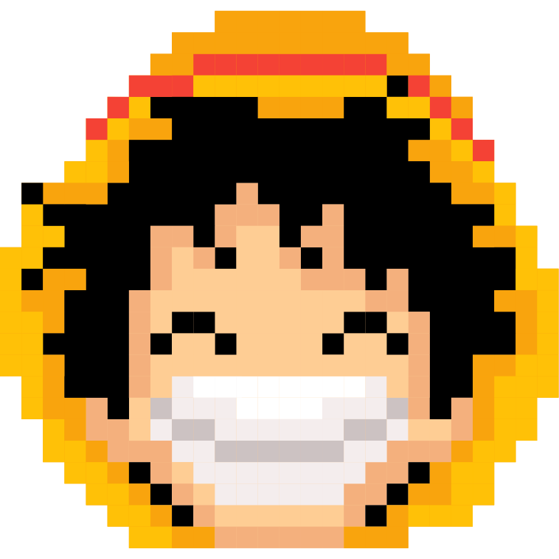 Monkey D. Luffy Pixel arrow cursor