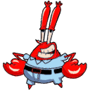 Mr. Krabs and Krabby Patty hand cursor