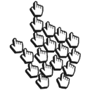 Multiple hand cursor