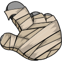 Mummy Texture hand cursor