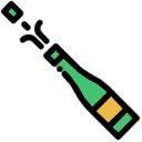 New Year champagne arrow cursor