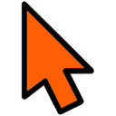 Orange arrow cursor