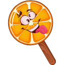 Orange Ice Cream hand cursor