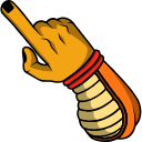 Orange Piccolo hand cursor