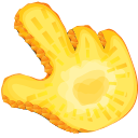 Pineapple Texture hand cursor