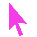 Pink arrow cursor