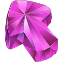 Pink Sapphire Texture arrow cursor