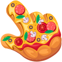 Pizza Texture hand cursor