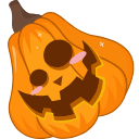 Halloween: Pumpkin with Candy arrow cursor