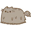 Pusheen walks hand cursor