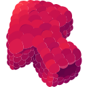 Raspberry Texture arrow cursor