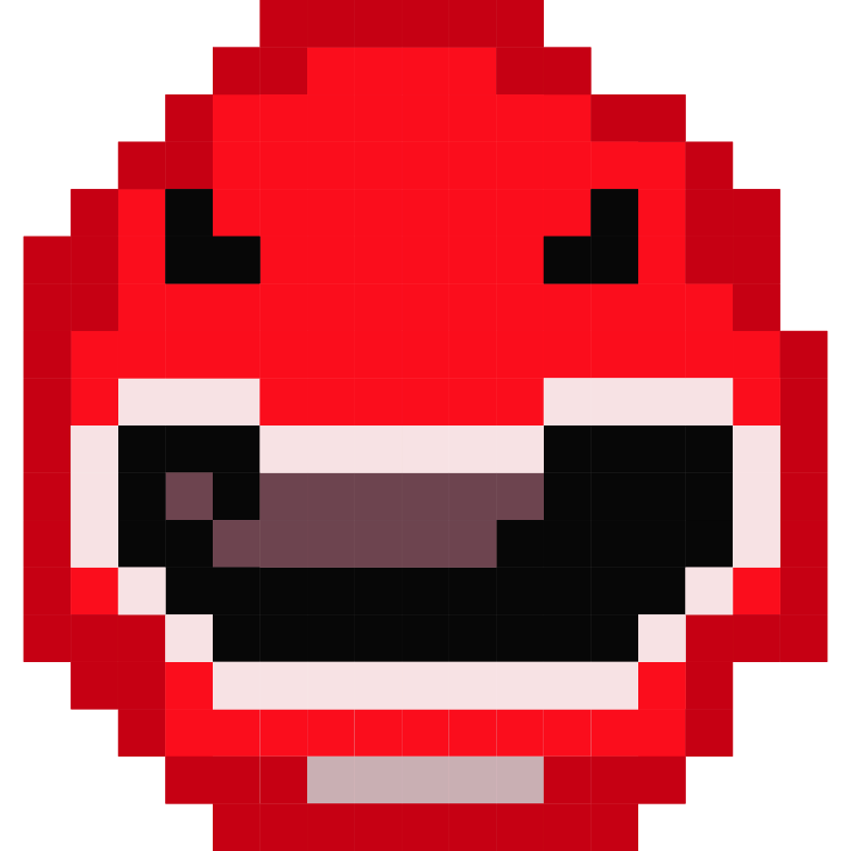 Red Power Ranger Pixel arrow cursor