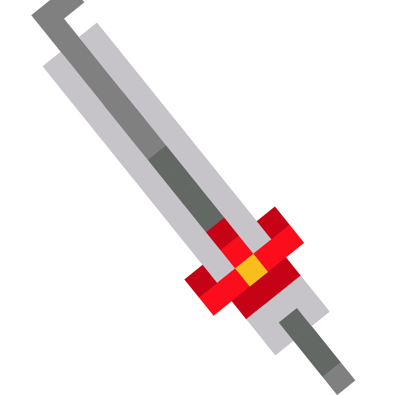 Red Power Ranger Pixel hand cursor