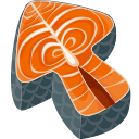 Salmon Texture arrow cursor