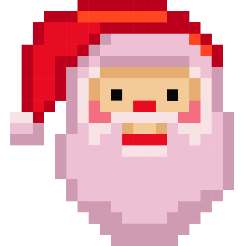 Santa Claus Pixel arrow cursor