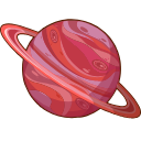 Saturn Planet hand cursor