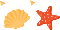 Seashell and Starfish