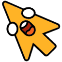 Shocked arrow cursor