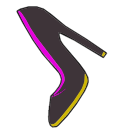 Shoes and sunglasses arrow cursor