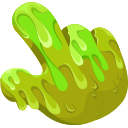 Slime Texture hand cursor