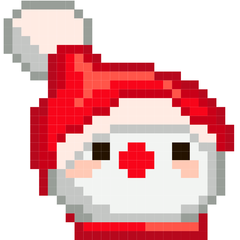 Snowman Pixel arrow cursor