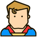 Superhero Superman hand cursor