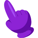 The Purple hand cursor